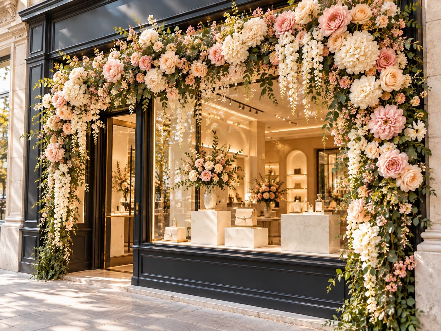 vitrine fleurie