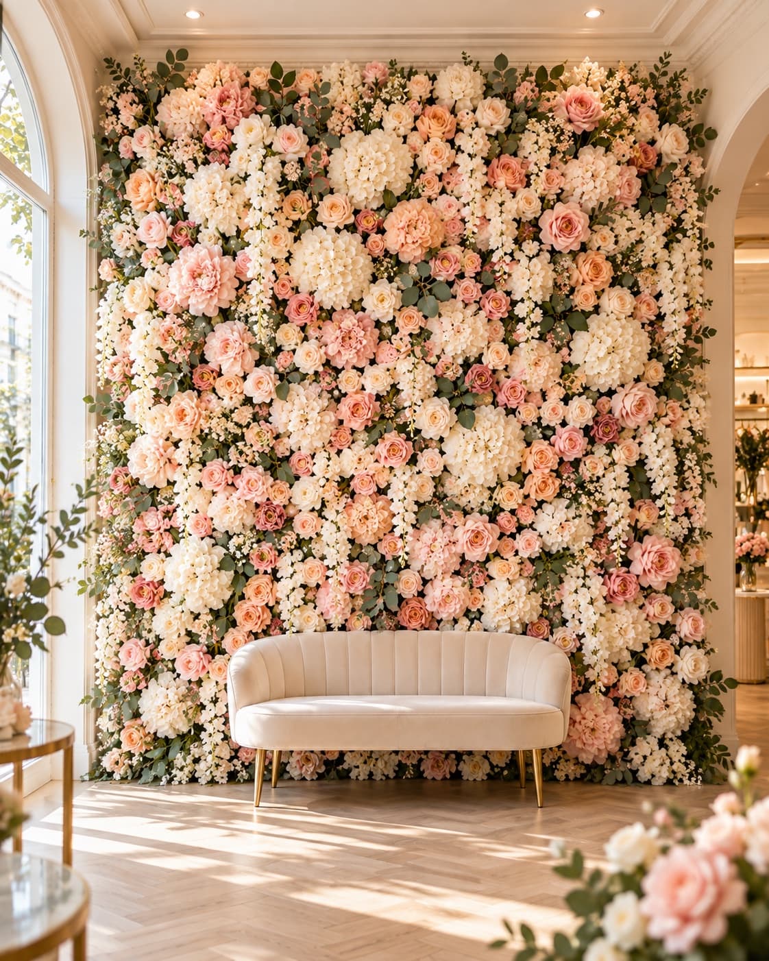 Mur fleuri