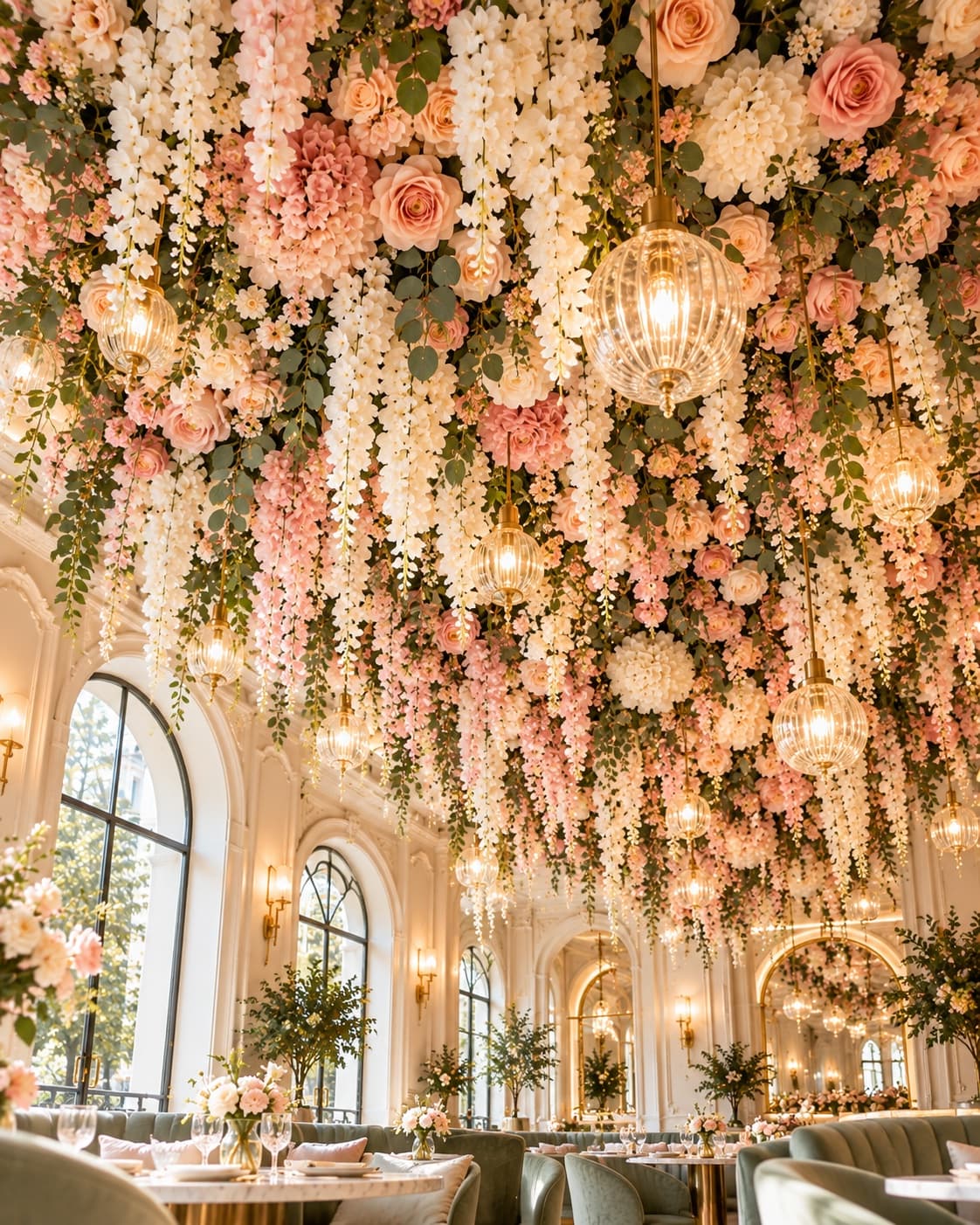 Plafond fleuri